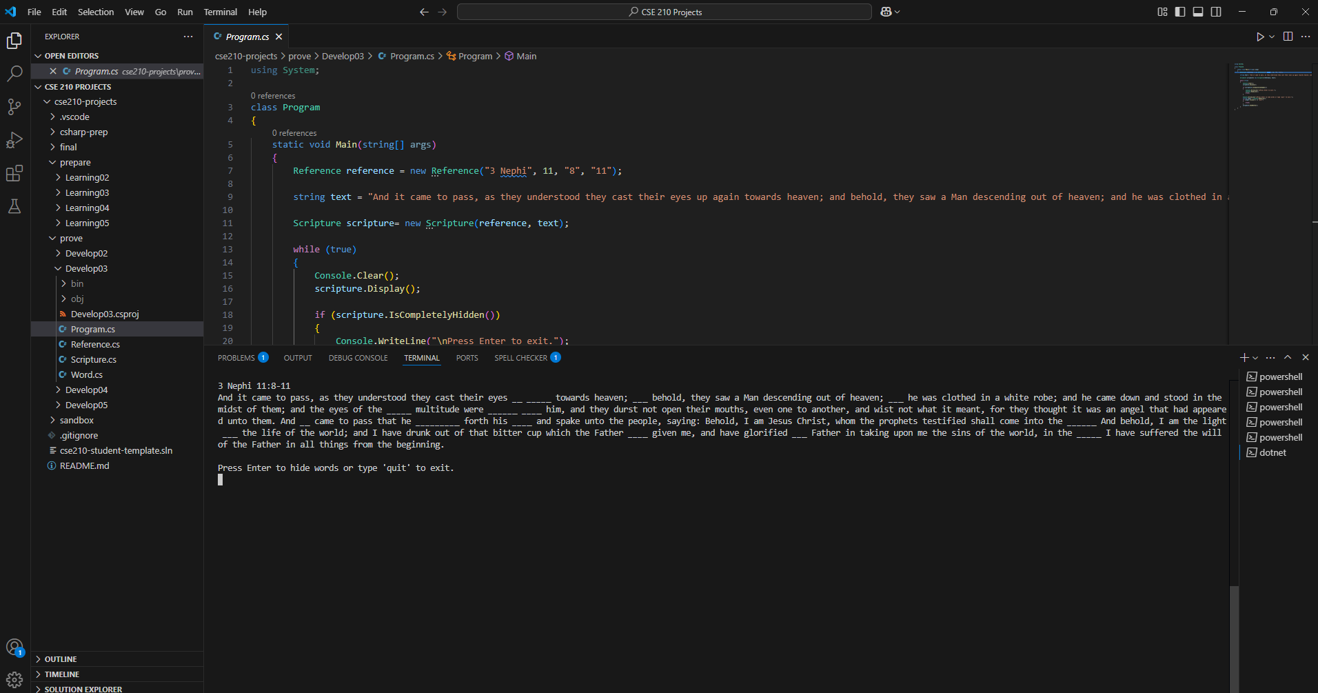 Scripture Memorization Program